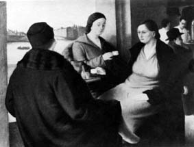 Le tre donne, dipinto ad olio smarrito