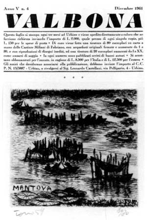 �Valbona�. anno V, n. 4, dicembre 1961, mm. 250x175